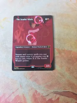 The Scarlet Witch Borderless FOIL Marvel's Super Heroes MTG NM - Image 1