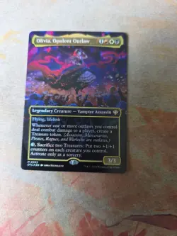 Olivia, Opulent Outlaw Borderless FOIL Commander Outlaws Of Thunder Junction MTG - Image 1