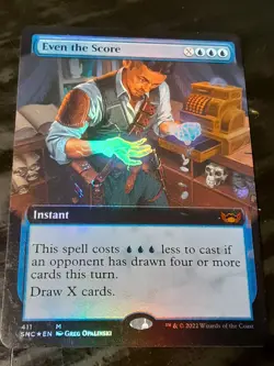 Even the Score Extended Art FOIL , Streets of New C, NM , MTG ,FREE SHIPPING - Image 2
