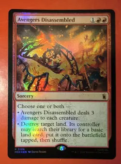 MTG: MARVEL SUPER HEROES, AVENGERS DISASSEMBLED, 0124, RARE, FOIL, MSH - Image 1
