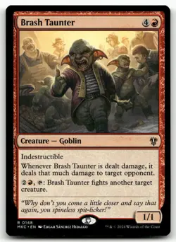 Brash Taunter MTG Commander: Murders at Karlov Manor 148 R NM - Image 1