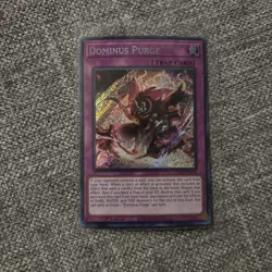 YUGIOH Dominus Purge (INFO-EN078) Secret Rare 1st Edition Near Mint - Image 1