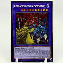 The Chaotic Phantasmal Sacred Beasts CORI-EN029 1st Edition Secret Rare Yugioh! - Image 1