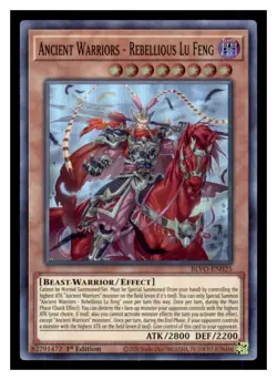 Yugioh Ancient Warriors BLVO-EN025 Super Rare Blazing Vortex LP - Image 1