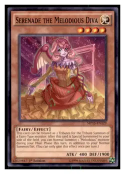 Yugioh Serenade the Melodious Diva #MP15-EN129 2015 Mega-Tins Mega Pack LP - Image 1