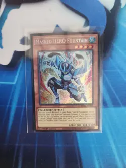 Masked HERO Fountain BLGG-EN029 Secret Rare 1st Ed Near Mint Yugioh - Image 1