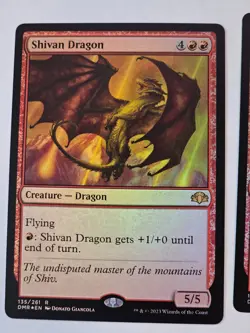 MTG - Shivan Dragon FOIL - Dominaria Remastered - Image 1