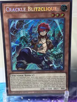 Crackle Blitzclique 1st Edition Secret Rare Chaos Origins CORI-EN012 NM Yugioh - Image 1