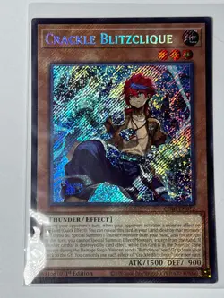 Crackle Blitzclique 1st Edition Secret Rare Chaos Origins CORI-EN012 NM Yugioh - Image 2