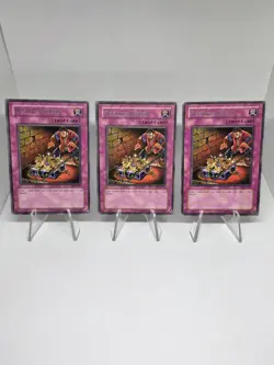 YuGiOh Reckless Greed PGD-051 Rare Full Playset x3 Exodia FTK! Vintage! TCG - Image 1