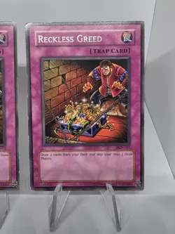 YuGiOh Reckless Greed PGD-051 Rare Full Playset x3 Exodia FTK! Vintage! TCG - Image 4