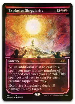 Explosive Singularity (Showcase) #383 (Foil) NM Kamigawa Neon Dynasty Magic MTG - Image 1