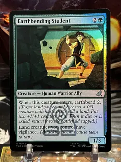 MTG | Earthbending Student ✨FOIL✨ [Avatar TLE] - Image 1