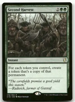 Second Harvest #178 (NM) Commander 2019 C19 Magic MTG - Image 1