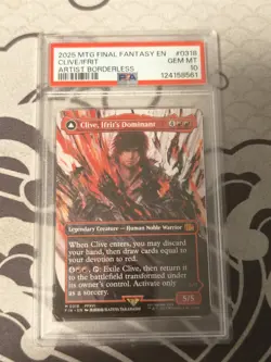 PSA 10 ~ CLIVE, IFRIT'S DOMINANT IFRIT WARDEN INFERNO NonFoil MTG Final Fantasy - Image 1