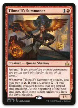 Tilonalli's Summoner #121 (NM) Rivals of Ixalan RIX Magic MTG - Image 1