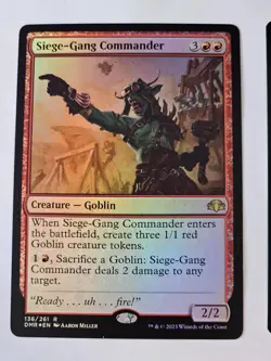 MTG - Siege-Gang Commander FOIL - Dominaria Remastered - Image 1
