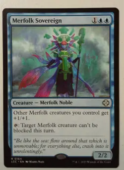 Merfolk Sovereign *Rare* Magic MtG x1 LCC Commander Lost Caverns - Image 1