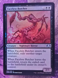Faceless Butcher 84 Uncommon Dominaria Remastered Magic: The Gathering Foil NM - Image 1