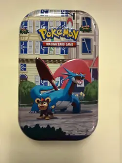 Pokemon Lumiose City Mini Tin Lot Empty Tins Salamence Gallade Meganium Feraliga - Image 2