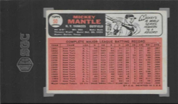 1966 Topps Mickey Mantle #50 SGC 3 New York Yankees Baseball Card - Image 2