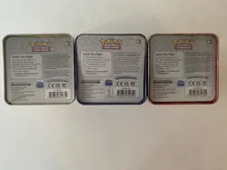 2022 Pokemon Sealed Stacking Tins Lot of 3 - Fire, Darkness, and Electric - Image 3