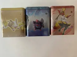 2022 Pokemon Sealed Stacking Tins Lot of 3 - Fire, Darkness, and Electric - Image 5
