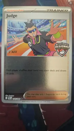 Pokemon TCG Judge Regional Championships 076/088 STAFF Holo Promo Perfect Order - Image 1