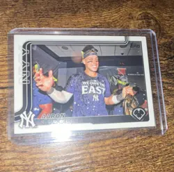 Topps 2025 Series One Aaron Judge New York Yankees CTB-5 Team Border - Image 1