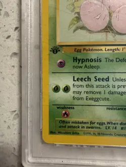 Pokemon 1999 Jungle 1st Edition Exeggcute 52/64 PSA 9 English Regular - Image 2