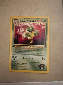 Pokemon Cards: Gym Heroes 1st Edition Rare: Erika's Victreebel 26/132 - Image 1