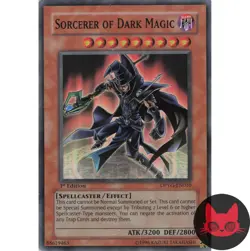 Yugioh Sorcerer of Dark Magic DPYG-EN010 Super Rare 1st Edition LP - Image 1