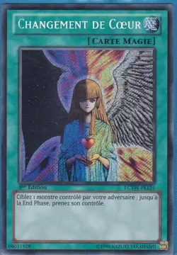 Yu-Gi-Oh! Changement de Coeur LCYW-FR124 1ere Edition Secret Rare EXCELLENT ETAT - Image 1