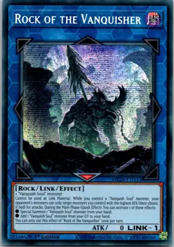 Yugioh Rock of the Vanquisher MP24-EN141 1st Edition Prismatic Secret Rare NM - Image 1