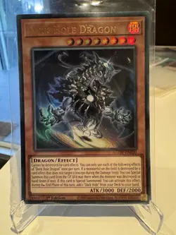 YuGiOh Dark Hole Dragon Ultra Rare 1st Edition AGOV-EN020 - Image 1