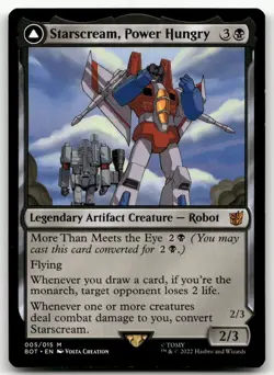 Starscream, Power Hungry #5 (NM) Transformers BOT Magic MTG - Image 1