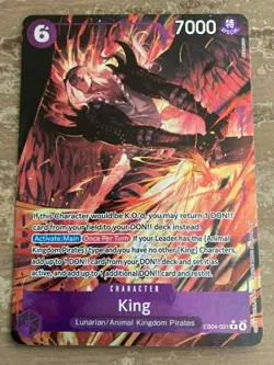 One Piece TCG King EB04-031 R Alternate Art The Azure Sea’s Seven LP - Image 1