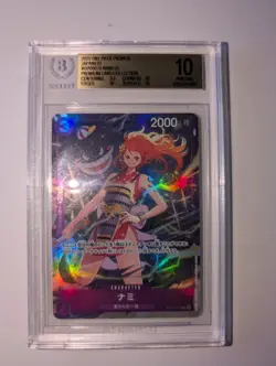 2025 One Piece Promos Japanese #op09070 Nami Uc Premium Card Collection - Image 1