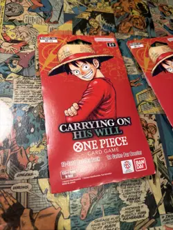 2x One Piece OP-13 Carrying On His Will Sleeved Booster Pack - Image 2