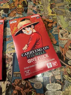 2x One Piece OP-13 Carrying On His Will Sleeved Booster Pack - Image 3