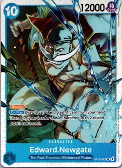 Edward.Newgate OP13-042 Super Rare Carrying On His Will One Piece Foil Near Mint - Image 1