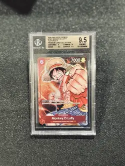 2024 ONE PIECE PROMOS TEXTURED PREM CARD COLL #P001 MONKEY D. LUFFY BGS 9.5 - Image 1