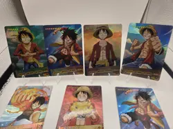 Monkey.D.Luffy Rare Foil Collectible Cards Lot of 7 One Piece Card Game - Image 2