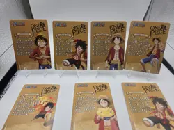 Monkey.D.Luffy Rare Foil Collectible Cards Lot of 7 One Piece Card Game - Image 3