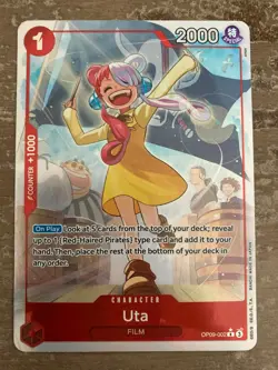 Uta (Parallel) OP09-002 Emperors in the New World Foil NM - Image 1