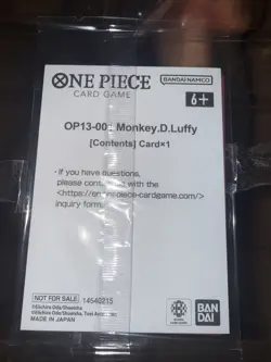 Monkey.D.Luffy (Ichiban Kuji Exclusive) OP13-001 One Piece Promo English Sealed - Image 2