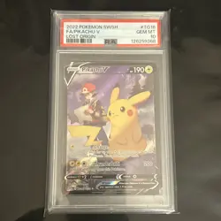 Pikachu V TG16/TG30 Swsh11: Lost Origin Trainer Gallery Holo PSA 10 Pokemon - Image 1