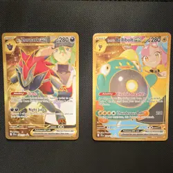 Pokemon TCG Journey Together 2-Card Lot HR Gold Zoroark Iono Bellibolt NM+ - Image 1