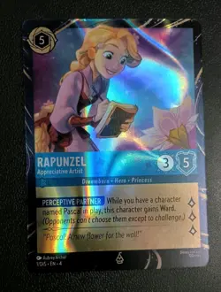 Rapunzel - Appreciative Artist - 1/DISNEY - EPCOT Promo Disney Lorcana Card Foil - Image 1