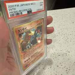 PSA 9 Entei Premium File D 244 2000 Pokemon Card Japanese Old Back【U.S./DDP】 - Image 3